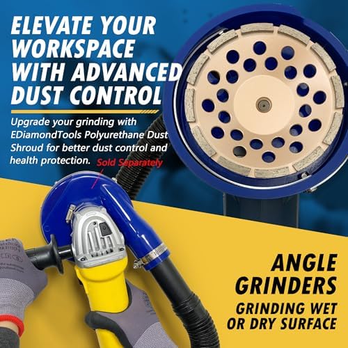 7" Diamond Grinding Wheels for Concrete or Masonry, 5/8"-11 Arbor