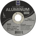 Mercer Industries 631020 - 4-1/2" x .045 x 7/8" Type 1 Cut-Off Wheels for Aluminum (50 pack)