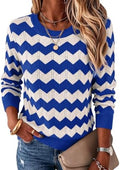 Womens Sweaters Crew Neck Long Sleeve Casual Fall Outfits Fashion Clothing