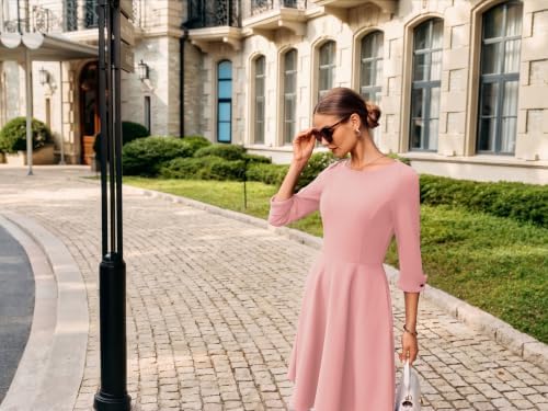 GRACE KARIN Work Dresses for Women Fit and Flare Midi Dress