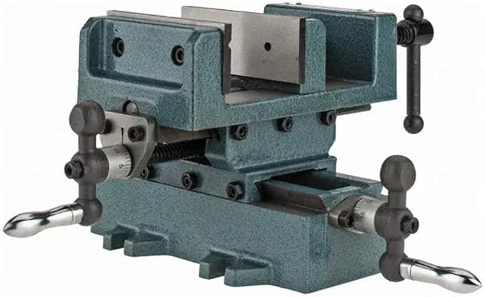 Wilton Cross-Slide Drill Press Vise, 4" Jaw Width & Max Opening, 1-3/8" Jaw Depth (Model CS4)