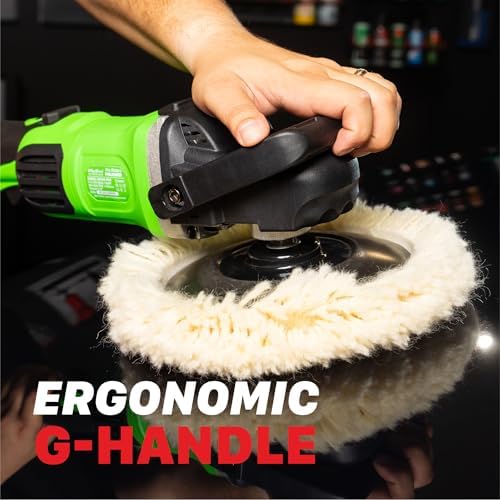 Maxshine M1300 Pro Rotary Polisher – 7” 1300W Car Buffer with 6-Speed Control, 5/8” Thread – Auto Detailing Tool for Cars, Trucks & SUVs, Paint Correction, Swirl & Scratch Removal, Glossy Shine