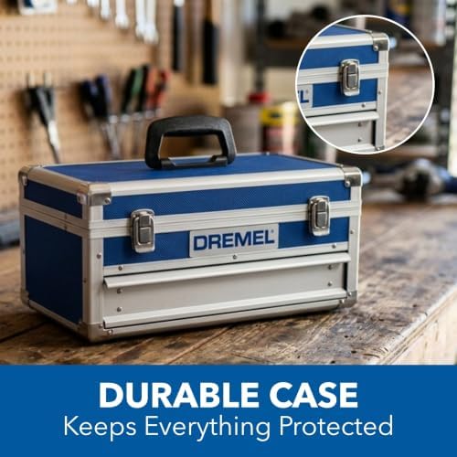 Dremel 4300-9/64 Rotary Tool Kit with Flex Shaft - 9 Attachments & 64 Accessories - Ideal for Engraving, Etching, Sanding, and Polishing