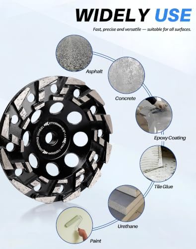 6" Diamond Cup Wheel for Surface Grinding & Leveling and Material Removal