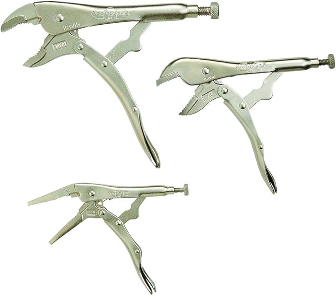 IRWIN VISE-GRIP Pliers Set, Locking Pliers, 3-Piece (323S), Silver