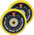 NEIKO 30263A - 6 inch Sanding Discs Hook and Loop, 2 Pack, 5/16” Arbor with 24 Thread Mounts, 10,000 RPM, Sanding Pads for Orbital Sander and DA Sander, Hook n Loop Backing Pad