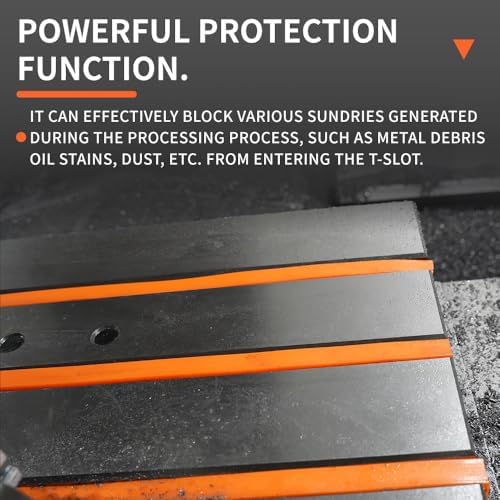 T-Slot Covers For Milling Machines T-slots Tool (10M) (Orange, 9/16" - 14MM)