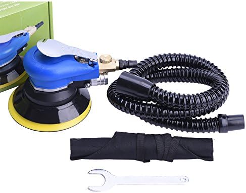 5" Professional Orbital Sander, Dual Action Palm Sander for Auto Body Work, Hook and Loop Vacuum System