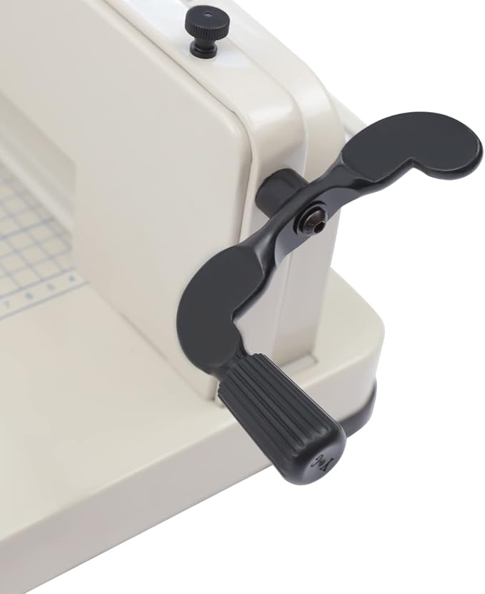 17 Inch Guillotine Paper Cutter Heavy Duty, Hss Blade Cuts 1.42in Stack 400 Sheets, Manual Paper Trimmer with Metal Base for Office Home School
