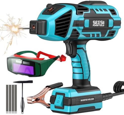 Seesii 110V 120A ARC Portable Handheld Welding Machine for 3/32"-1/8" Rods