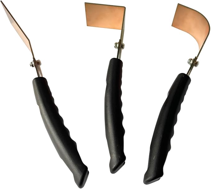 Copper Spoon Welder Backer Tools Welders Helper MIG Spot Welding Equipment with 3 Plate Set, Flat/Angle/Curved Copper Paddle Backer