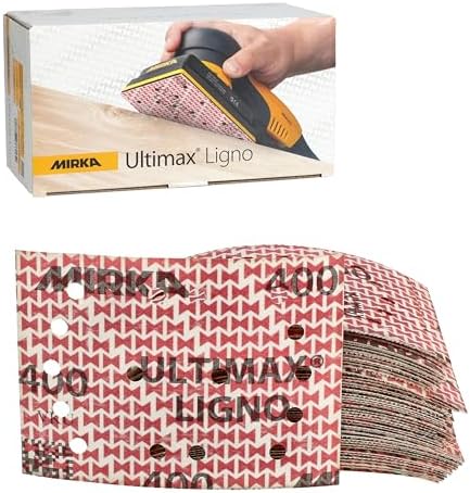 Mirka Abrasive Sheets Ultimax Ligno 3x4 inch P400 Hook and Loop