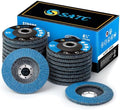 S SATC 20PCS Flap Discs 4 1/2 for Angle Grinder High Performance Grinder Flap Disc 80Grit Type 29