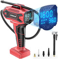 LIVOWALNY Tire Inflator Air Compressor Compatible with Milwaukee 18V Battery, 160PSI Cordless Portable Electric Air Pump with Digital Pressure Gauge for Car Motorcycles Bike Ball Auto (Tool Only)