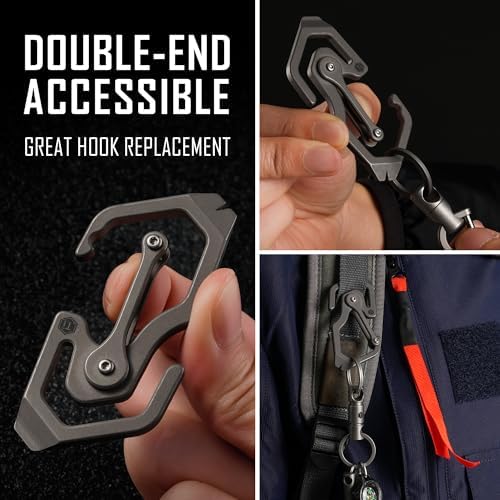 KeyUnity Titanium Carabiner Keychain Multitool Tool