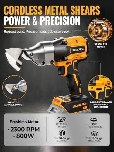 Cordless Metal Cutter Compatible with DEWALT 20V Max Battery (Tool Only)