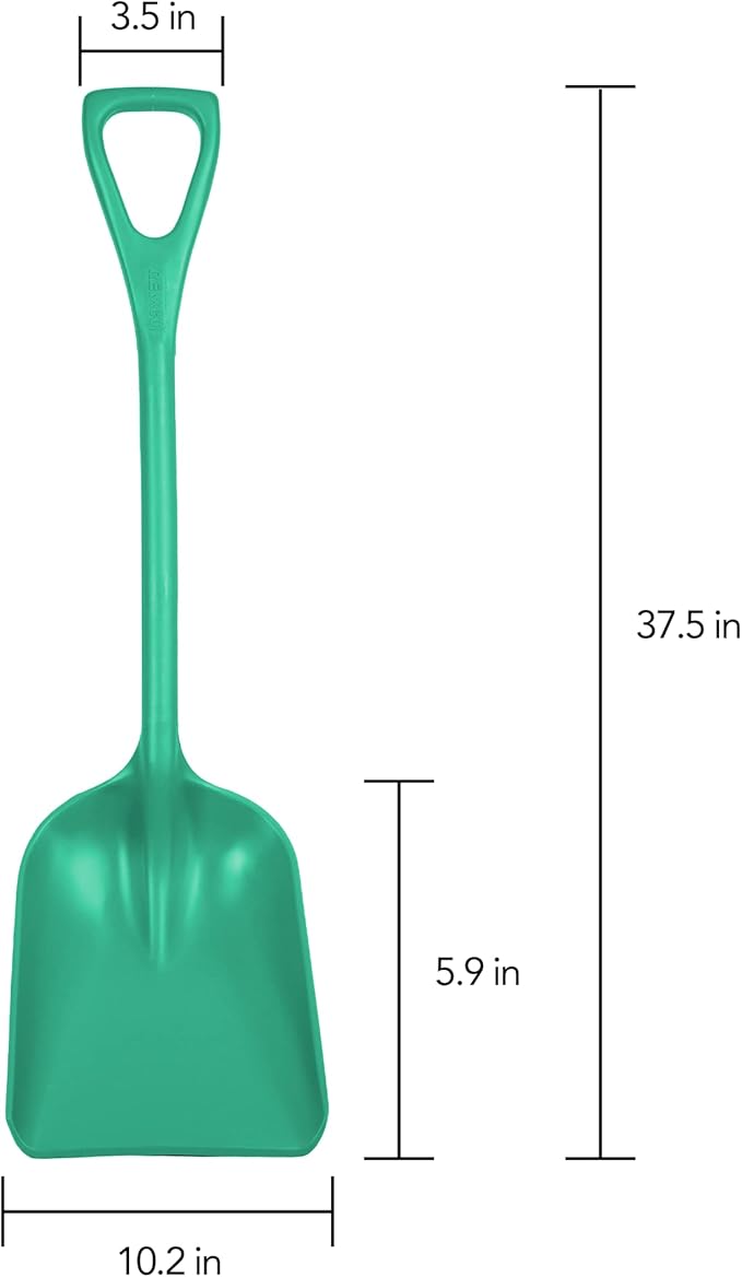 Remco 69812 Shovel,One-Piece,11",PP,Green