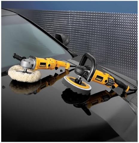 DEWALT DWP849XR 120V 12 Amp Variable Speed 7 in. to 9 in. Corded Polisher with Soft Start (Renewed)