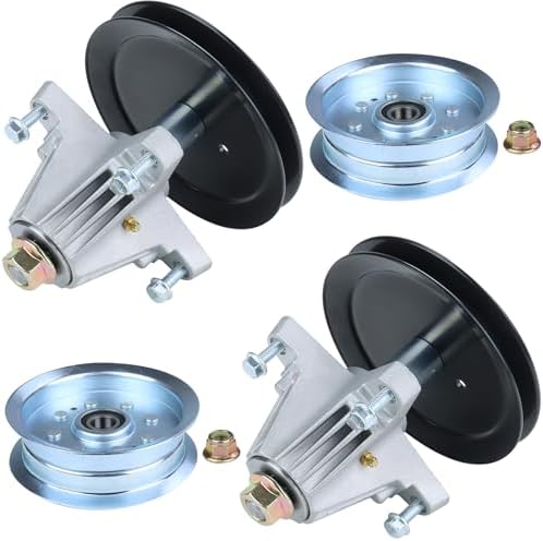 2 Pack 918-06989 Spindle Assembly with Pulley for 46" Mower Decks