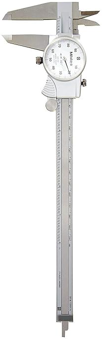 Mitutoyo 505-743 Dial Caliper, 0.1" per Rev, 0-8" Range, 0.001" Accuracy | 0.1" per Rev, 0.001" Accuracy