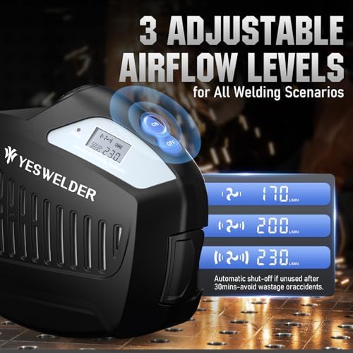 YESWELDER PAPR Welding Helmet, True Color Air-Purifying Respirator