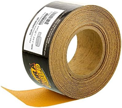 Dura-Gold Pro Series Longboard Hand Sanding File Sander Block - Hook & Loop Backing and PSA Backing Adapter Pad & 600 Grit PSA Longboard Sandpaper 20 Yard Roll, 2-3/4" Wide