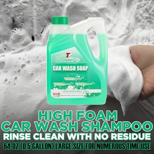Tool Daily Short Pressure Washer Gun with Foam Cannon, Car Wash Soap 64 Oz
