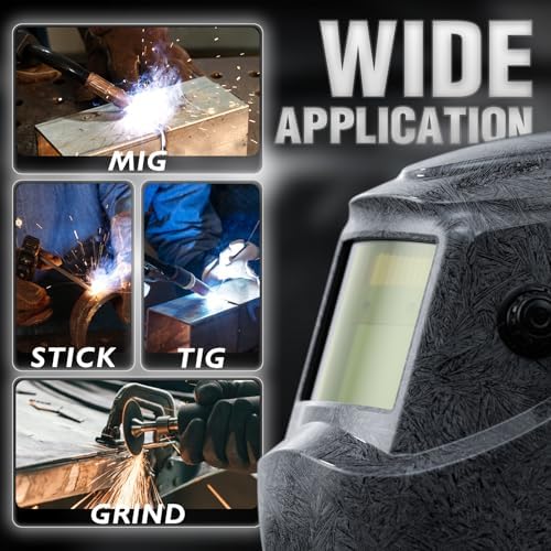 YESWELDER Auto Darkening Welding Helmet 1/1/1/1 True Color, LYG-L600A