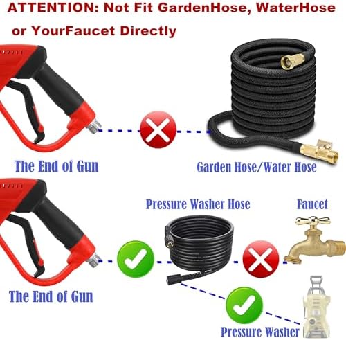 Tool Daily Deluxe Pressure Washer Gun, Replacement Wand Extension, 40 Inch
