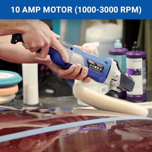 Eastwood Variable Speed 7-9" Buffer Polisher 10 AMP Motor with Brushes D handle