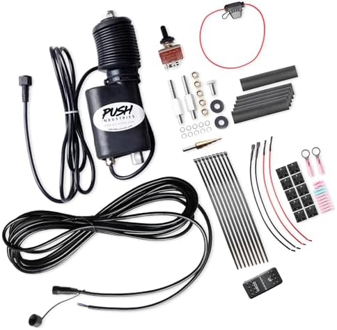 Push Industries 118.504 Powered Snow Blower Actuator Chute Deflector Control Kit - Designed for Deere, 47", 54", & 60" Snow Blowers (Semi Pre-Wired w/Toggle & Rocker)