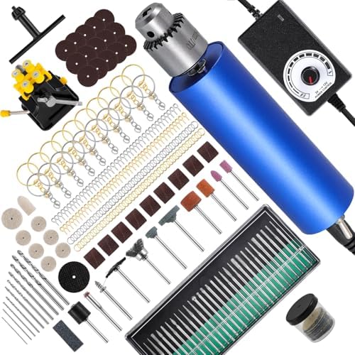 Antstone Electric Resin Polishing Kit Resin Drill with 287 Accessories Variable Speed Rotary Tool for Resin Casting Molds Epoxy Resin Polisher Sander Kit for Jewelry Carving Drilling Sanding Polishing