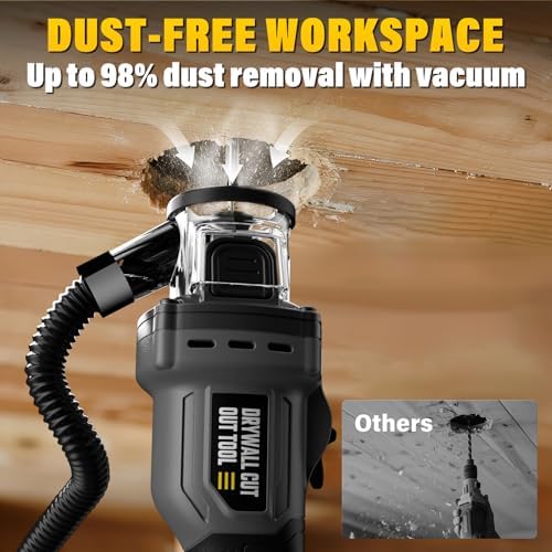 Cordless Drywall Cut-Out Tool Compatible with DEWALT Battery, Rotary Saw