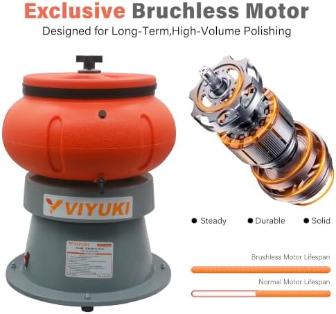 Electric 18LBS Vibratory Tumbler Bowl Tumbling Polishing Machine