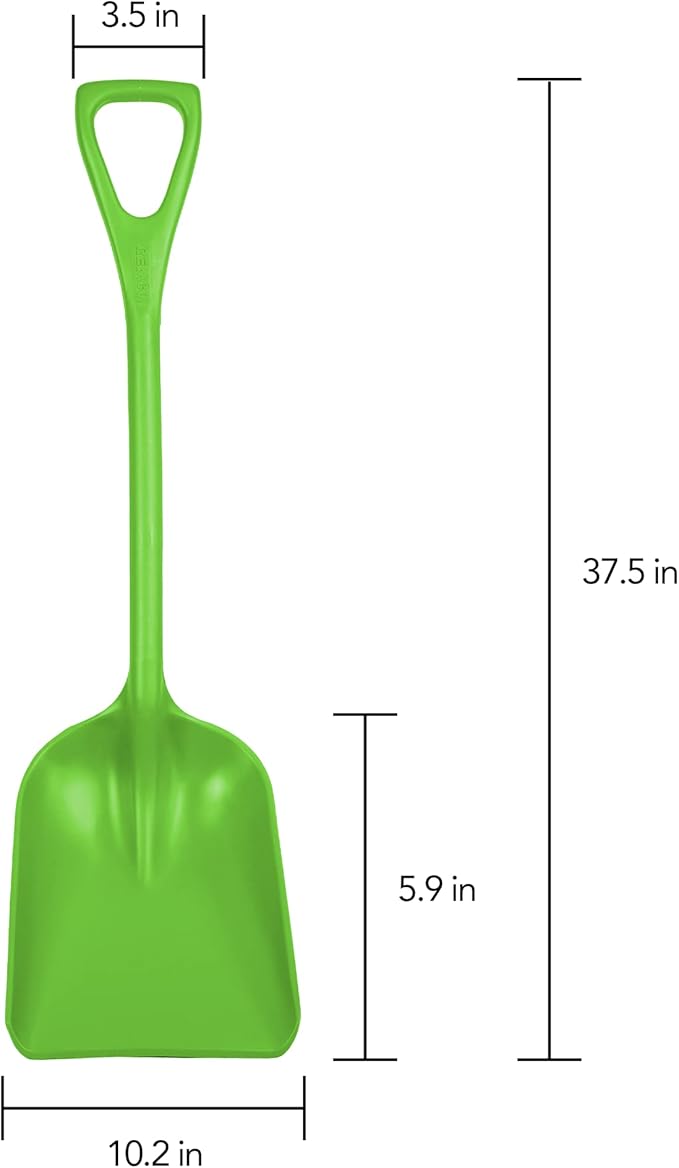 Remco 698177 Shovel,One-Piece,11",PP,Lime