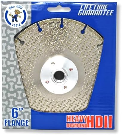 Bad Dog Tools 6" Flange HDII Multipurpose Flush Cut/Grind Diamond Wheel