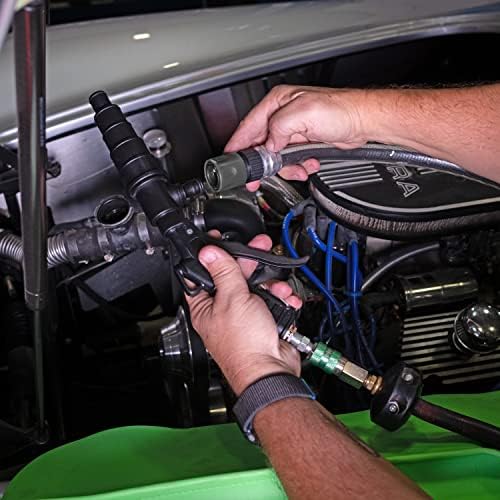 OEMTOOLS 24719 Coolant System Flush Gun, Lever-Action Coolant Flush Kit, Heater Core Flush Kit Features a Universal Nozzle, Lock-On Latch for Air Hoses