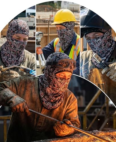 BOCOMAL FR Balaclava with Face Mask Flame Resistant 5.5oz Lightweight 100%C