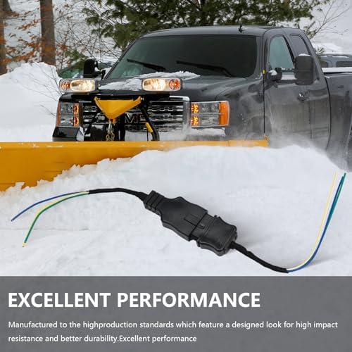 3 Pin Truck and Plow Side Repair Harness, Snow Plow Side Control Wire Harness Kit Fit for Fisher and Western, Replace 27063 26359 27063W