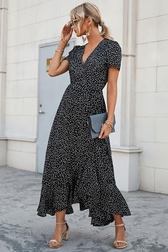 PRETTYGARDEN Women's Boho Floral Summer Maxi Dresses