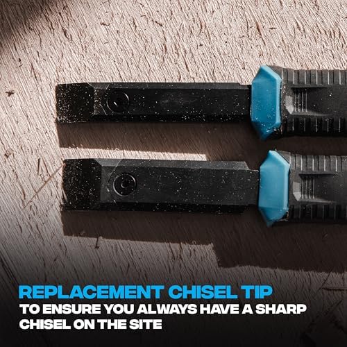 OX Pro 3/4" Replaceable Tip Wood Chisel with Holster - Framing Chisel Set