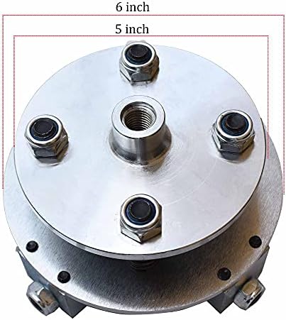 6 inch Coating Removing Anti Slip Concrete Stone Texturing bush hammer tool for angle grinder, Concrete Patch Repair Prepare Bushing Hammer (Arbor: 5/8"-11 Threaded)
