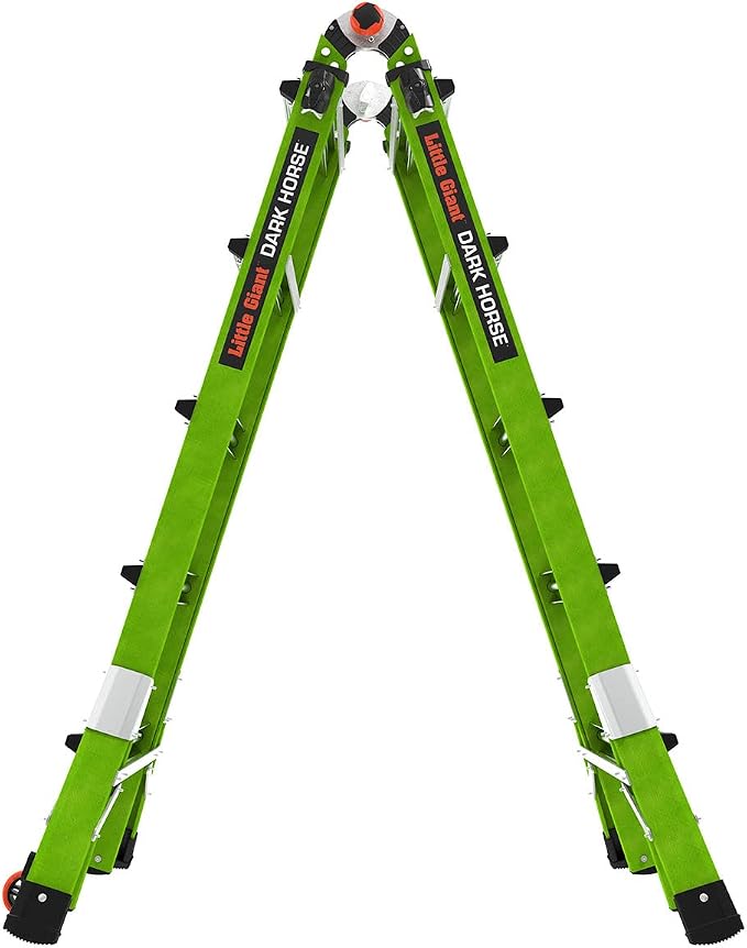 Little Giant Ladder Systems Dark Horse 2.0, M22, 22ft, Multi-Position Ladder, Fiberglass, Type 1A, 300 lbs Weight Rating, (16122-001)