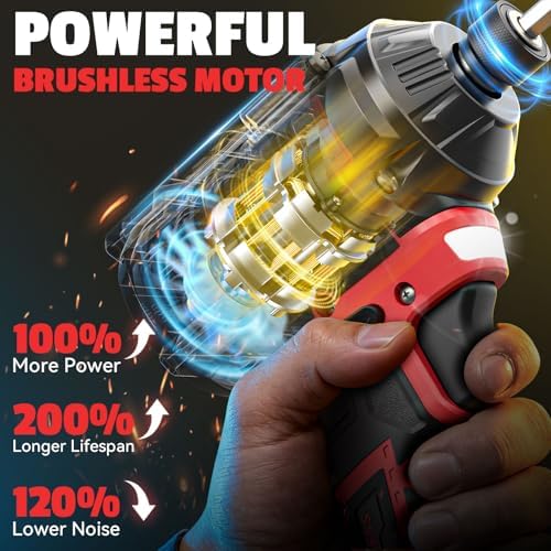 Cordless Drill and Impact Driver Combo Kit Compatible with Milwaukee 18V