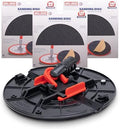 WAL-Board Tools Folding Radial Drywall Sander Kit, 9 Inch, 18 Sanding Discs