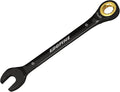 Egofine 6mm Ratchet Wrench, 6mm Wrench Ratcheting Combination Wrenches Metric, Industrial Grade Gear Spanner with 12 Point Box End, 72-Teeth Ratchet Black Electrophoretic Coating,CR-V