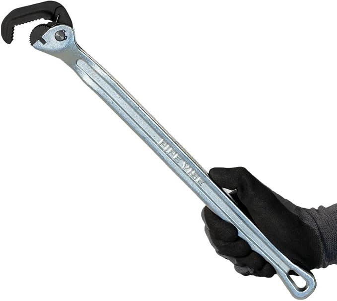 The Amigo XL (SW16-1) | 17.25" Heavy-Duty Pipe Wrench | 1/2"–1" Pipe Capacity | Forged Steel Jaws | Chrome Finish | Professional Plumbing & HVAC Tool (Standard Fixed)