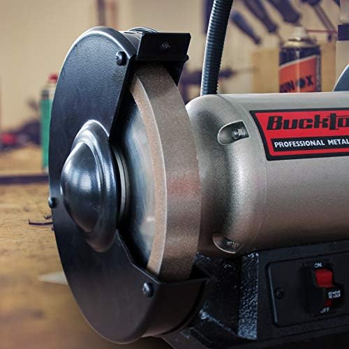 BUCKTOOL 80 Grit 8-Inch CBN Grinding Wheel, 1-Inch Wide, 5/8-Inch Arbor