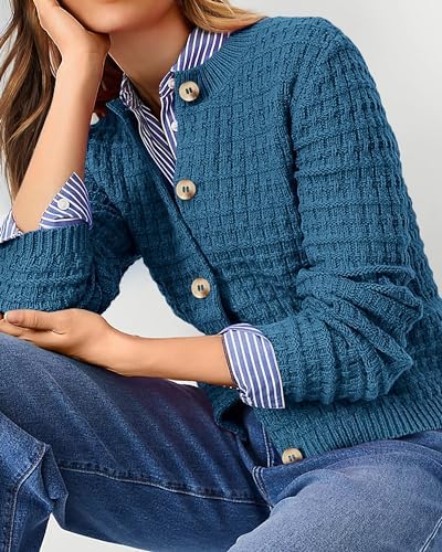 PRETTYGARDEN Women's Fall Lightweight Cardigan Sweaters