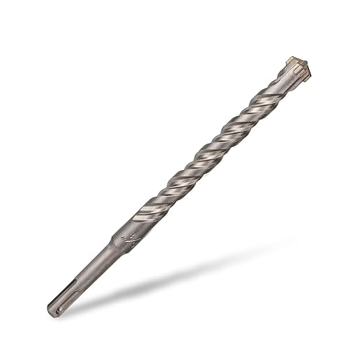 5/8 Inch x 8 Inch SDS Plus Rotary Hammer Drill Bit, Cross Tip Double Threaded Carbide Tipped for Concrete, Brick, and Stone (7/16" x 6" x 8")